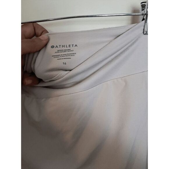 Athleta Soho Skort Jupe-Short Women's Gray Size 16 - Picture 4 of 4